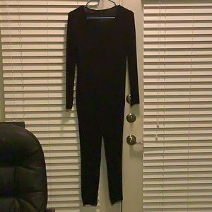 Black 1 piece body suit